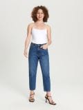 Jeansy mom petite - granatowy - SINSAY - small2