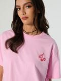 Majica sa printom na leđima - roze - SINSAY - small5