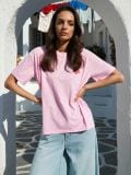 Majica sa printom na leđima - roze - SINSAY - small7
