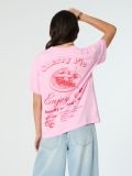 Majica sa printom na leđima - roze - SINSAY - small2