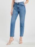 Jeansy mom tall - niebieski - SINSAY - small1