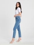 Jeansy mom tall - niebieski - SINSAY - small7