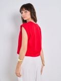 Bombažna majica basic - rdeča - SINSAY - small2