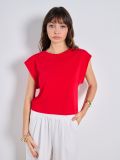 Bombažna majica basic - rdeča - SINSAY - small5