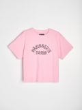 Pamučna majica na pruge - roze - SINSAY - small4