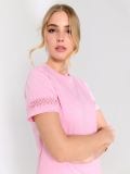 Pitsilise detailiga T-särk - roosa - SINSAY - small3