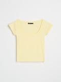 Majica z napisom - svetlo rumena - SINSAY - small6