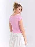 Loosungiga T-särk - roosa - SINSAY - small3