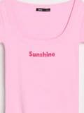 Loosungiga T-särk - roosa - SINSAY - small10