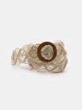 Pleten pas z leseno zaponko - nude - SINSAY - small2