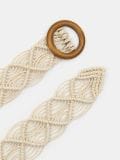 Pleten pas z leseno zaponko - nude - SINSAY - small3