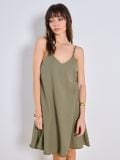 Mākslīgā zīda kleita - khaki - SINSAY - small6