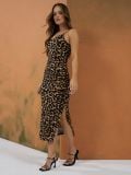 Midi haljina sa leopard printom - šareno - SINSAY - small4