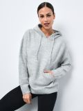 Pulover s kapuco - svetlo siva - SINSAY - small4