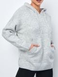 Pulover s kapuco - svetlo siva - SINSAY - small5