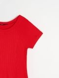 Rebrasta mini obleka - rdeča - SINSAY - small7
