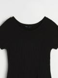 Ριμπ μίνι φόρεμα - μαυρο - SINSAY - small8