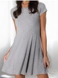 Rebrasta mini haljina - siva - SINSAY - small1