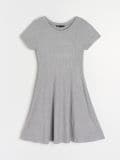 Rebrasta mini haljina - siva - SINSAY - small3
