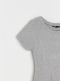 Rebrasta mini haljina - siva - SINSAY - small8