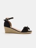 Kaetud kontsaga platvormsandaalid - must - SINSAY - small3