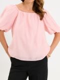 Bluza iz liocela - pastelno roza - SINSAY - small1