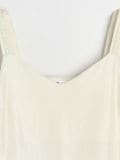 Top s ukrasnim naramenicama - krem - SINSAY - small12