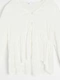 Viskozna bluza z naborki - krema - SINSAY - small12