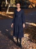 LADIES` DRESS - mid blue - SINSAY - small3