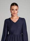 LADIES` DRESS - mid blue - SINSAY - small4