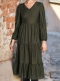 LADIES` DRESS - khaki - SINSAY - small1