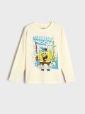 Pikkade varrukatega T-särk SpongeBob - kreemvalge - SINSAY - small4