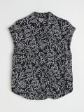 Särgisarnane pluus lillelise mustriga PLUS SIZE - must - SINSAY - small4