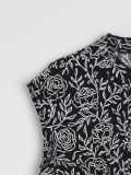 Särgisarnane pluus lillelise mustriga PLUS SIZE - must - SINSAY - small12