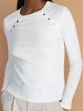 Bluza dugih rukava - krem - SINSAY - small1