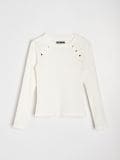 Bluza dugih rukava - krem - SINSAY - small6