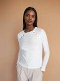 Bluza dugih rukava - krem - SINSAY - small5