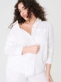 Linasegune särk PLUS SIZE - kreemvalge - SINSAY - small6