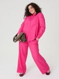 Košulja sa mešavinom lana PLUS SIZE - fuksija - SINSAY - small3