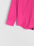Košulja sa mešavinom lana PLUS SIZE - fuksija - SINSAY - small9