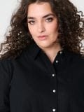 Košulja s mješavinom lana PLUS SIZE - crno - SINSAY - small5