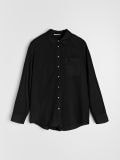 Košulja s mješavinom lana PLUS SIZE - crno - SINSAY - small4