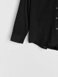 Košulja s mješavinom lana PLUS SIZE - crno - SINSAY - small15