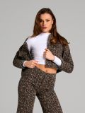 Crop top z dolgimi rokavi - bela - SINSAY - small4
