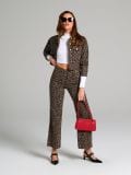 Crop top z dolgimi rokavi - bela - SINSAY - small2