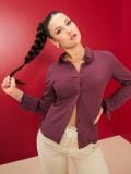Πουκάμισο - μπορντο - SINSAY - small7