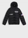 Geacă NASA matlasată - negru - SINSAY - small3