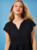 Mini-Spitzenkleid - Schwarz - SINSAY - small4