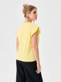 Pamučna bluza s volanima - žuta - SINSAY - small4
