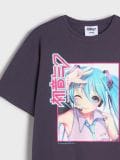 T-shirt Hatsune Miku - dark grey - SINSAY - small13